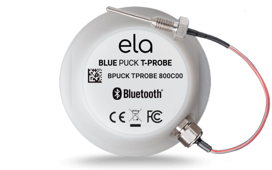 BLUE PUCK T-PROBE - bezprzewodowy czujnik temperatury z zewnętrzną sondą w technologii BLE 