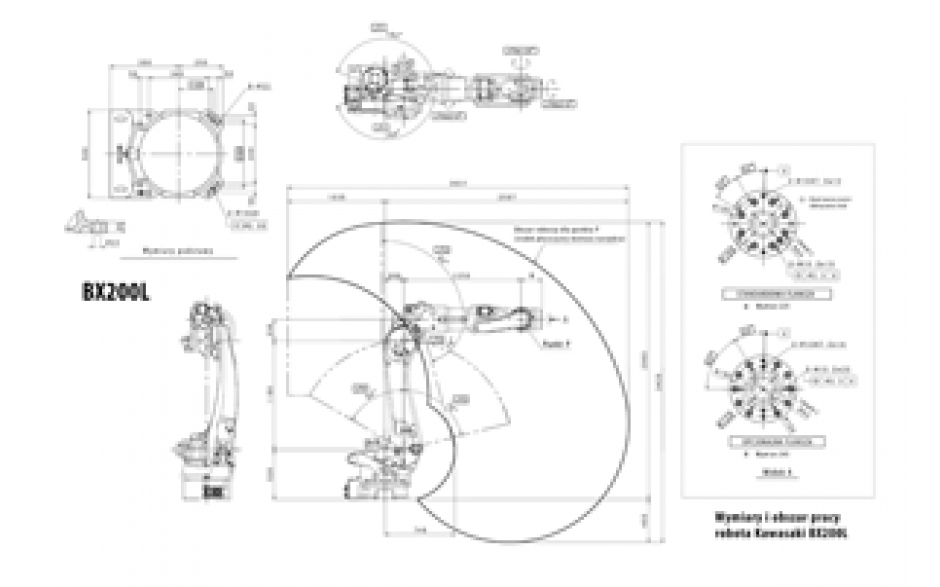 Robot do różnych zastosowań Kawasaki Robotics BX200L 2