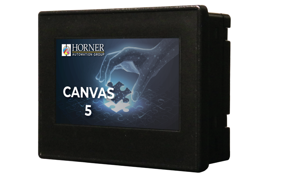 Canvas 5; 2 rdzenie; 4.3" kolor; 2 MB pamięci; RS232; RS485; Ethernet; 2x USB; MicroSD; CAN; 4 DI (4 HSC 500 KHz); 4 DO (2 PWM 500 KHz); 4 AI (0-10V; 0-20mA; 4-20mA; 12 bit)