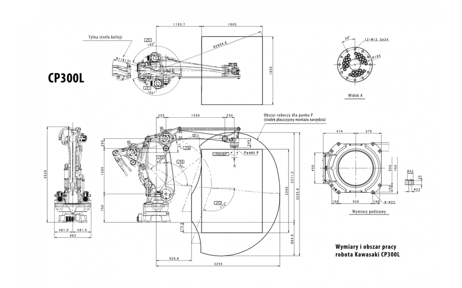 Robot paletyzujący Kawasaki Robotics CP300L 2