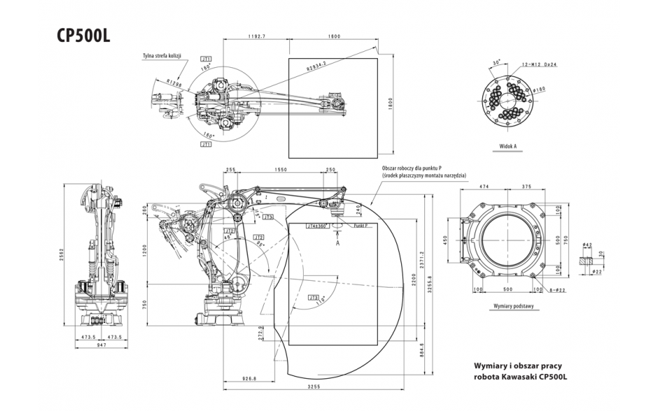 Robot paletyzujący Kawasaki Robotics CP500L 2