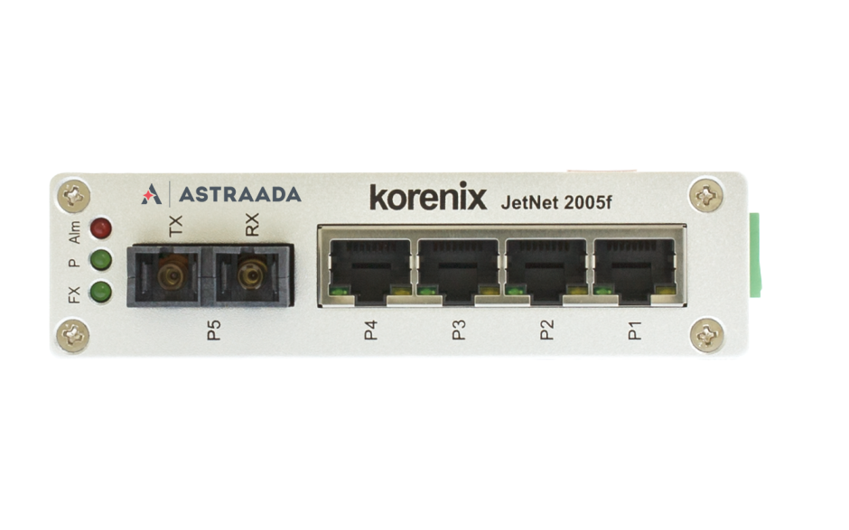 Switch niezarządzalny przemysłowy, Ethernet - 5-portowy (4 x 10/100 Base-TX + 1 złącze multimode - 100 Base-X) 2