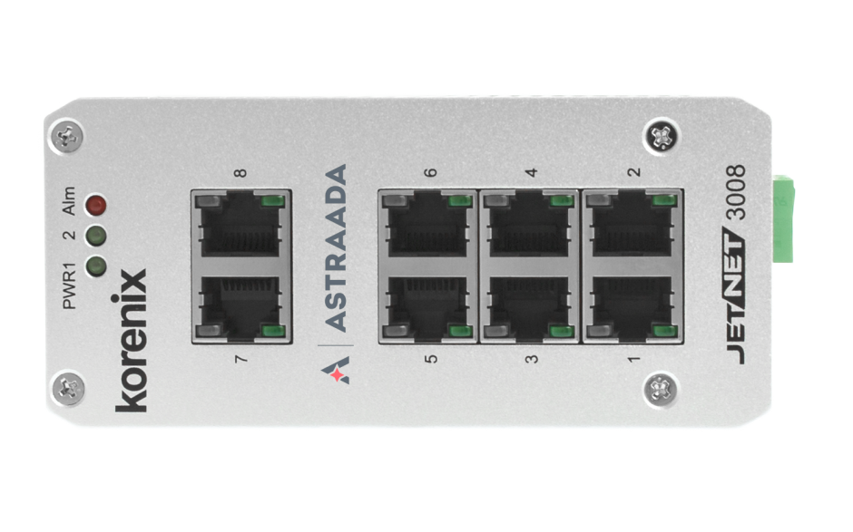 Switch niezarządzalny przemysłowy, Ethernet - 8-portowy (10/100 Base-TX) 3