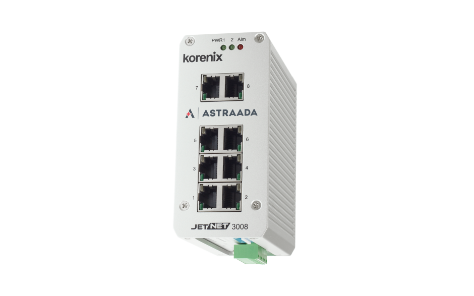 Switch niezarządzalny przemysłowy, Ethernet - 8-portowy (10/100 Base-TX)