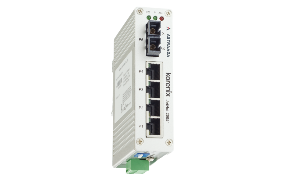 Switch niezarządzalny przemysłowy, Ethernet - 5-portowy (4 x 10/100 Base-TX + 1 złącze singlemode- 100 Base-X) 3