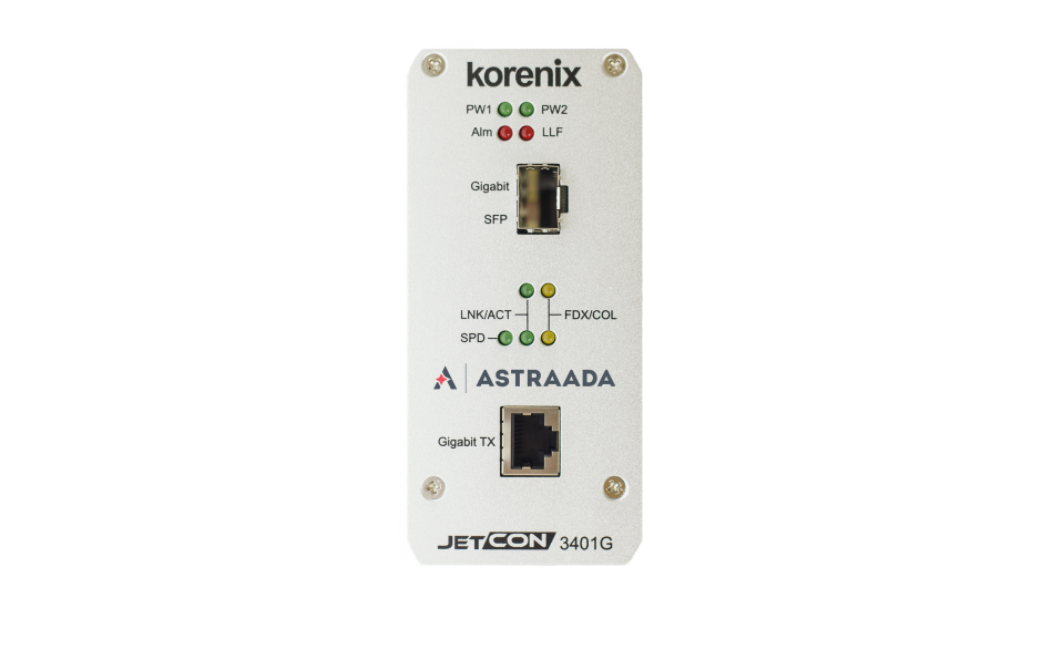 Konwerter światłowodowy Ethernet 1x 10-100-1000TX - RJ45, 1xGigabit - SFP, Kompaktowy 3