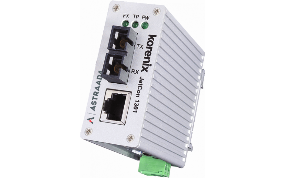 Konwerter światłowodowy Ethernet 1x RJ45, 1xSC, Multimode z podwyższoną rezystancją temperaturową