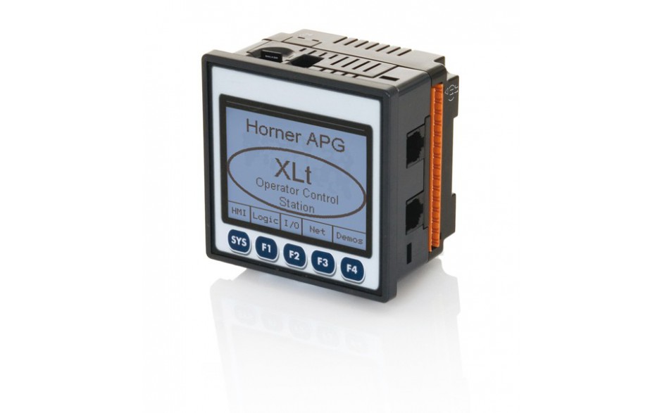 Sterownik PLC z HMI XLt - 3.5", 12 DI (12/24VDC), 12 DO (24VDC), 6 AI (0-10V, 0-20mA, TC, RTD), 4 AO (0-10V, 0-20mA); zasilanie 9-30VDC 7