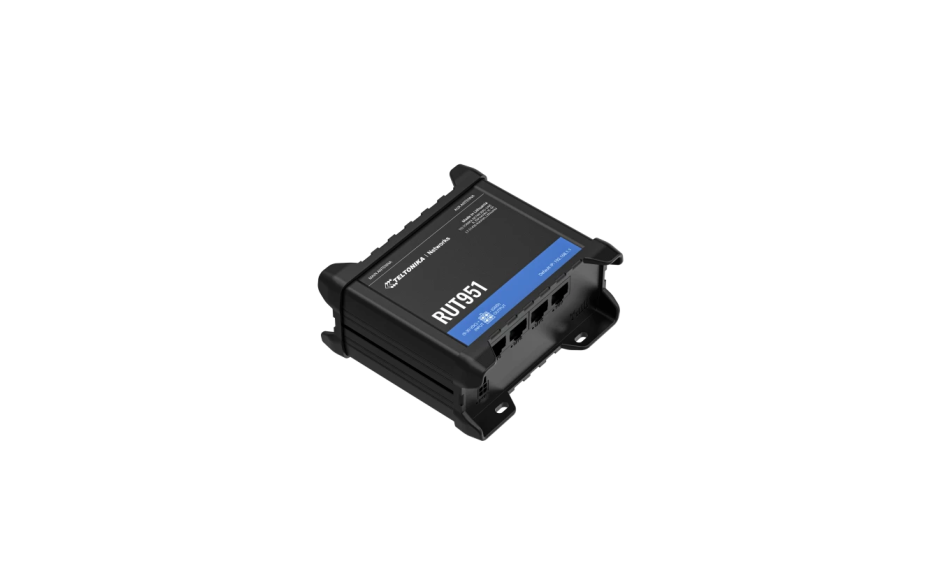 RUT951 - Router przemysłowy 4G (LTE); Ethernet; 128MB RAM; DUAL SIM; SMS; IPSec; openVPN; WiFi; montaż na szynie DIN 4