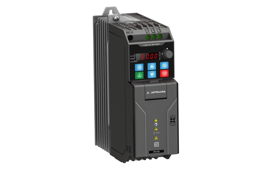 Falownik 0.2 kW jednofazowy wektorowy, filtr kategorii C2, STO, panel LED