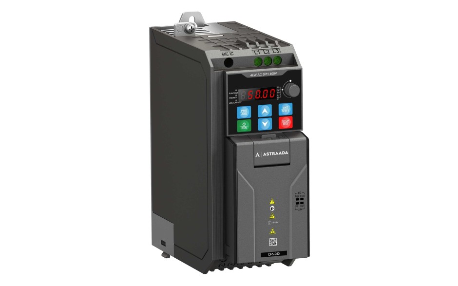 Falownik 1.5 kW jednofazowy wektorowy, filtr kategorii C2, STO, panel LED