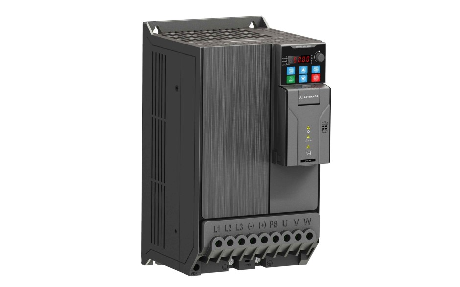 Falownik 22 kW trójfazowy wektorowy, filtr kategorii C3, STO, panel LED