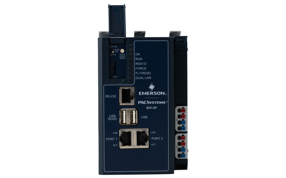 PACSystems RSTi-EP CPE205; 0.5MB RAM i FLASH; 1.2 GHz Dual Core; 2x Eth; 1x RS232; 2x USB 5