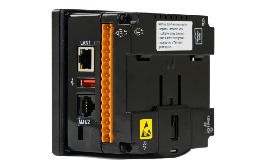 Sterownik PLC z HMI XL4e Prime - 3.5", 24 DI (24 VDC), 16 DO (24 VDC), 2 AI (0-10V, 0-20mA); zasilanie 9-30VDC 3