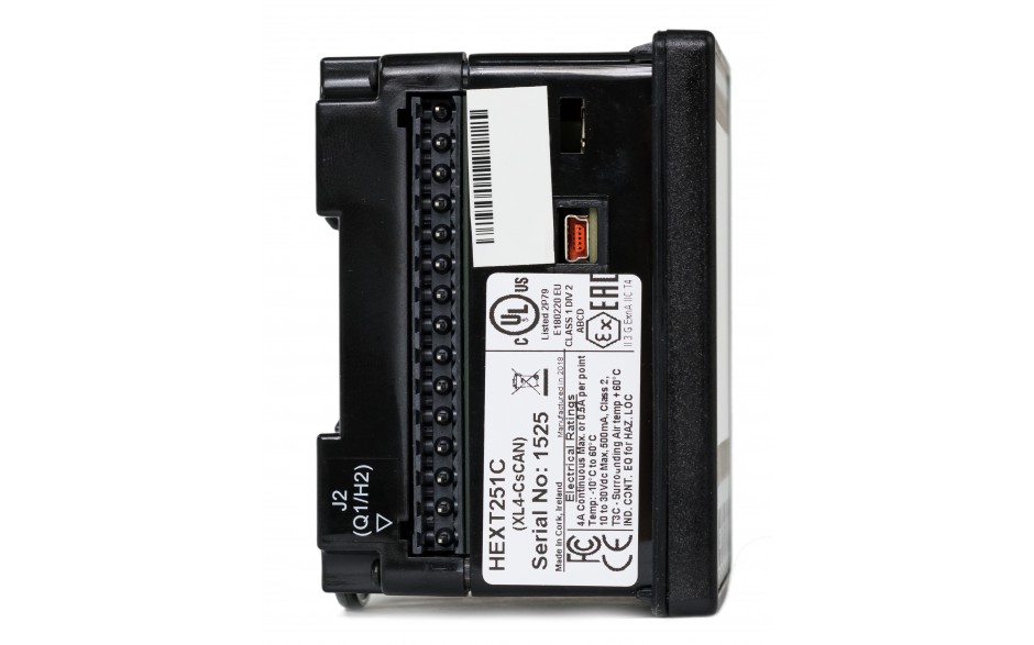 Sterownik PLC z HMI XL4e - 3.5", 12 DI (24 VDC), 6 DO (przekaźnikowe 2A), 4 AI (0-10V, 0-20mA); zasilanie 9-30VDC 5