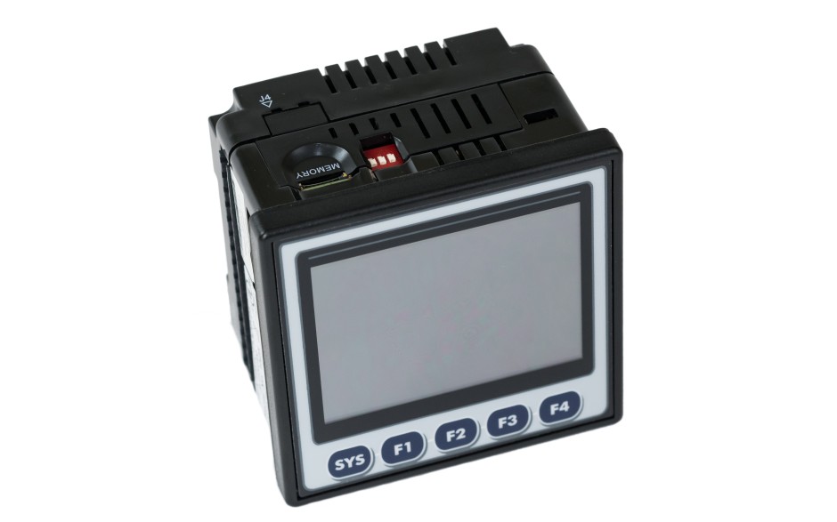 Sterownik PLC z HMI XL4e Prime - 3.5", 12 DI (24 VDC), 6 DO (przekaźnikowe 2A), 4 AI (0-10V, 0-20mA); zasilanie 9-30VDC 9