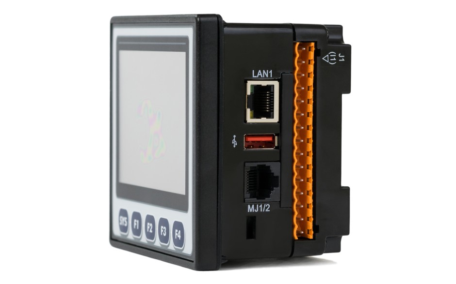 Zestaw startowy z e-szkoleniem - Sterownik PLC z HMI XL4e Prime - 3.5", 12 DI (24 VDC), 6 DO (przekaźnikowe 2A), 4 AI (0-10V, 0-20mA); zasilanie 9-30VDC 12