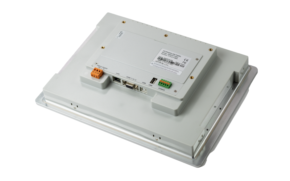 Dotykowy panel operatorski Astraada HMI, matryca TFT 12,1” (1024x768, 65k), RS232, RS422/485, 3x RS485, USB Client/Host, Ethernet, 30m gwarancji 5