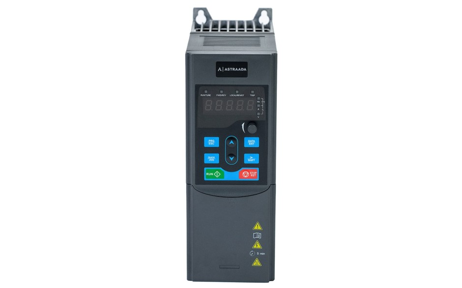  Falownik 7.5 kW trójfazowy do wentylatora i pompy, filtr kategorii C2, panel LED 