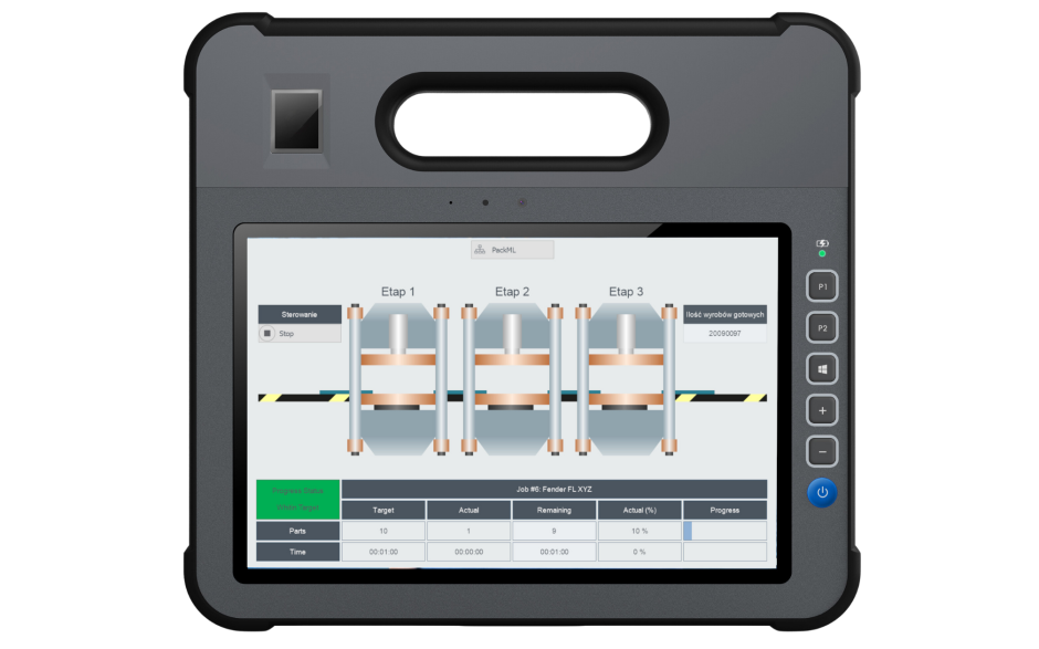 Tablet przemysłowy AS59IFT10-W, 10", N4200 CPU 1.1GHz, 4GB RAM, 128GB SSD, Windows 10 Pro 64Bit 2