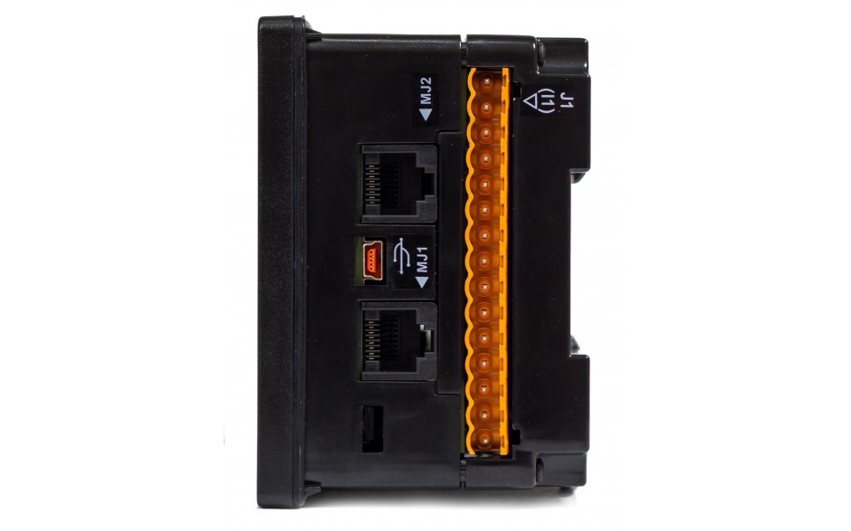 Sterownik PLC z HMI EXLt - 3.5", Ethernet; 12 DI (24V; 4 HSC); 12 DO (24V; 2 PWM); 2 AI (0-10V; 0-20mA; 4-20mA) 7