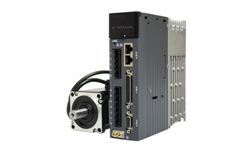 Serwonapęd z hamulcem o mocy 0.4 kW z serii SRV-65