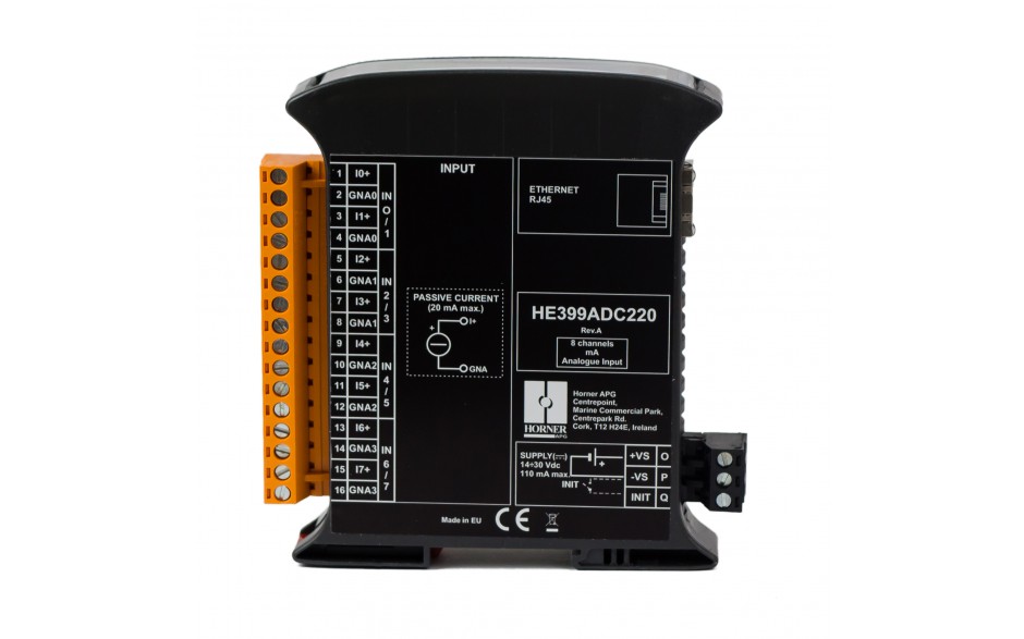 SmartMod PLUS I/O; 8 wejść analogowych (+/- 20 mA); 16 bitów; Modbus TCP 3