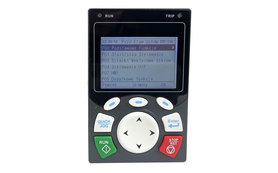 Panel z wyświetlaczem LCD dla falowników Astraada DRV-240