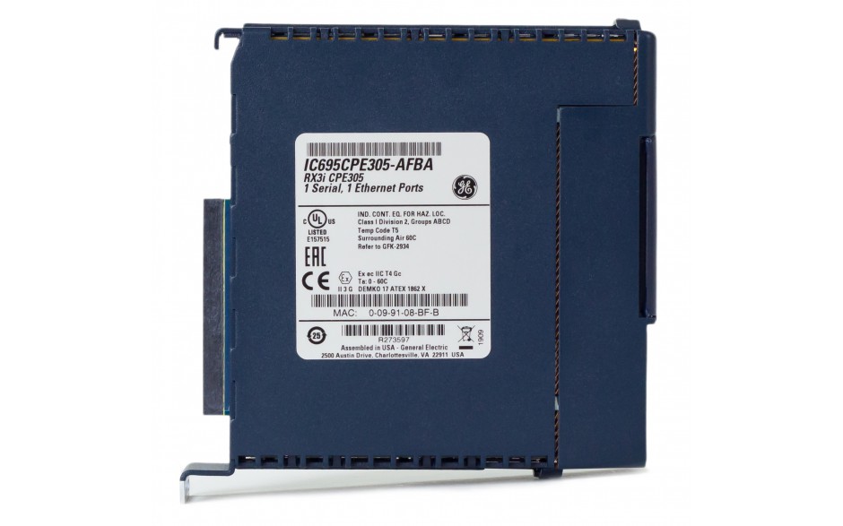 RX3i - CPU 5 MB RAM/FLASH; 1.1GHz; 1x Ethernet; 1x RS232; 1x USB; Energy PACK 4