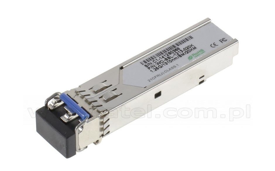 Wyprzedaż - Astraada NET - Moduł SFP, Multi-mode 100Mbps 5KM Fiber Transceiver,   -10~70c, złącze LC