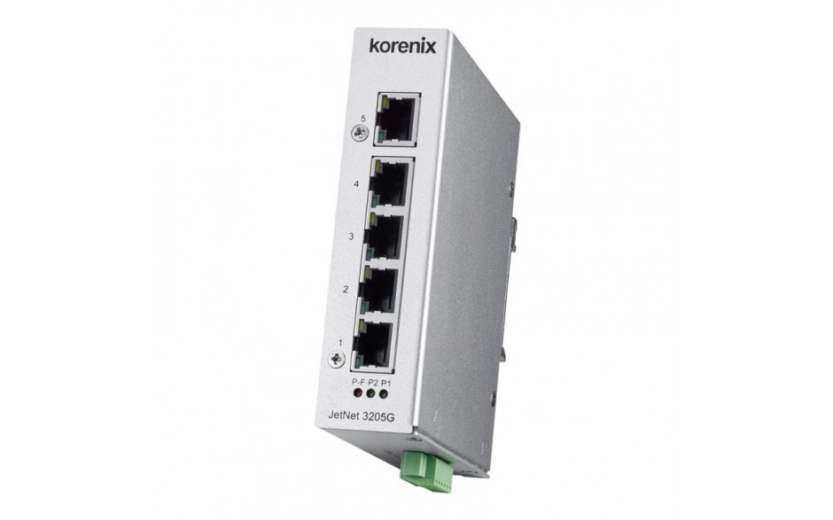 Switch niezarządzalny przemysłowy, Ethernet - 5-portowy  (4x 10/100/1000Base-TX, 1x 1000Base-FX-SFP )