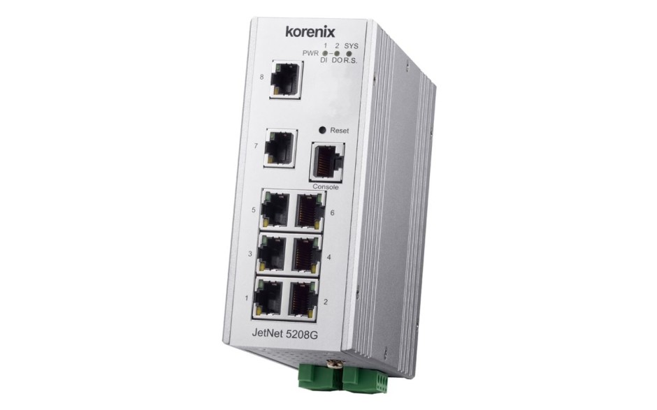 Wyprzedaż - Switch Ethernetowy 6xRJ45 (10/100/1000 Base-TX) + 2xRJ45/SC (100/1000 Base-X) , zarządzalny (SNMP, WEB), RapidSuperRing