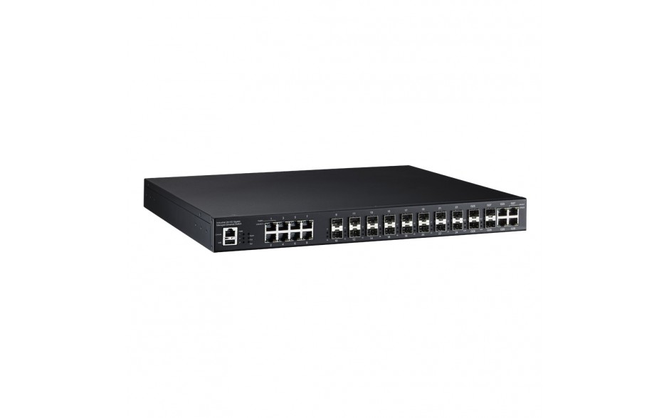 Switch Ethernet 8xRJ45 (10/100 TX) + 16x SFP (100 FX) + 4x Combo SFP (100/1000), RING