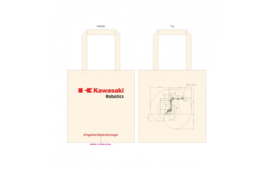 Torba z robotem Kawasaki Robotics BA006