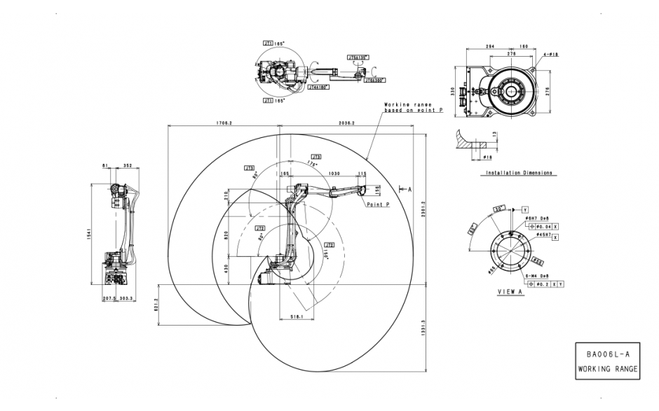 Robot spawalniczy Kawasaki Robotics BA006L  2