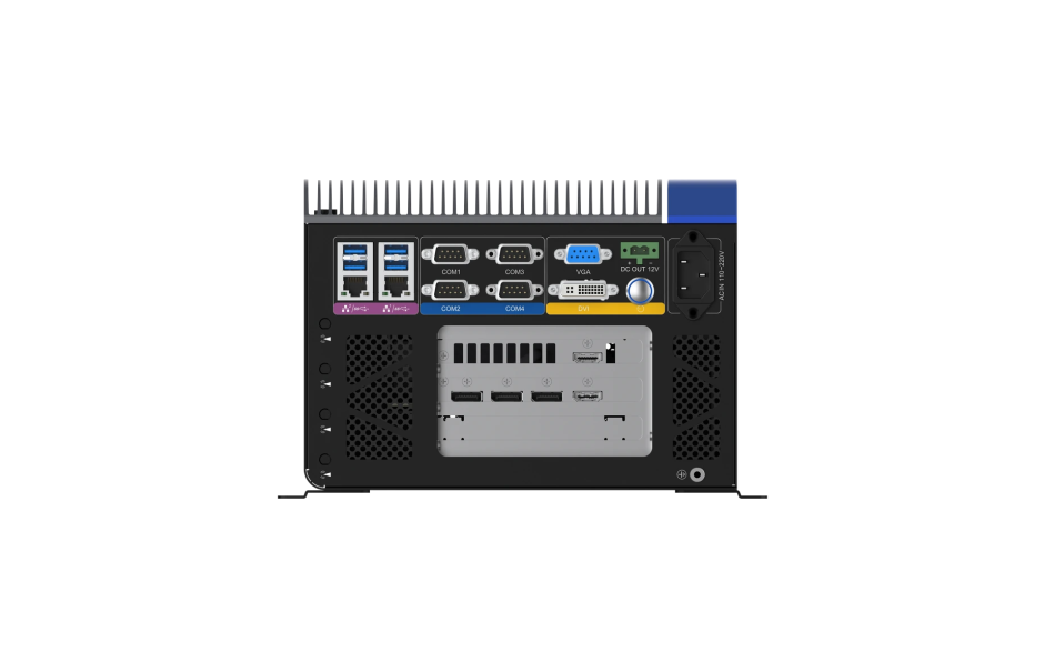 Komputer przemysłowy AS56AIPC-6L typu Tower/Wallmount, procesor Intel® Core™ 12-14. generacji, do 64 GB RAM, 2x slot PCIe x16 pod karty GPU/AI 2
