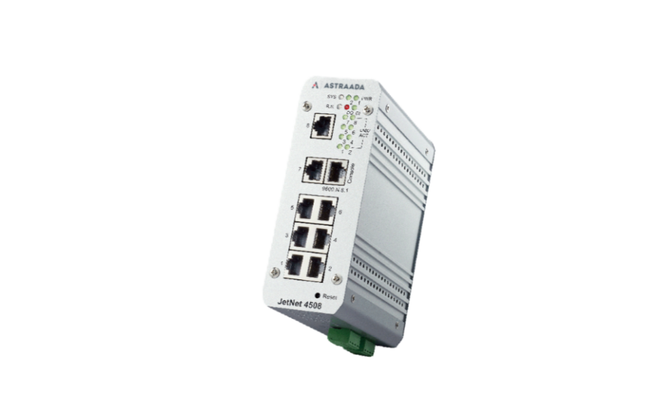 Switch zarządzalny przemysłowy, Ethernet - 8-portowy (SNMP, SuperRing)