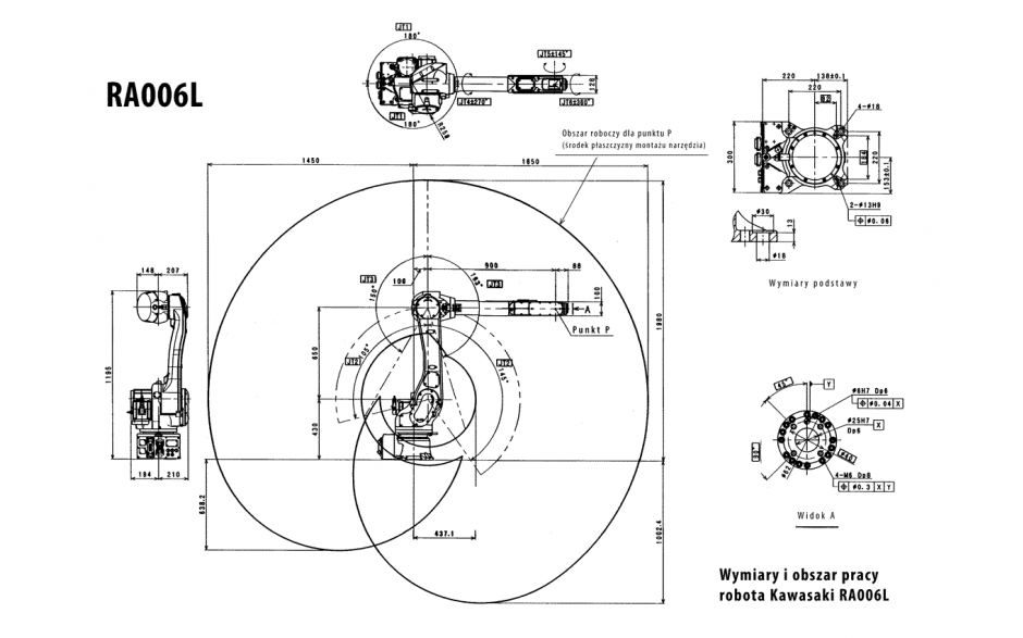 Robot spawalniczy Kawasaki Robotics RA006L  2