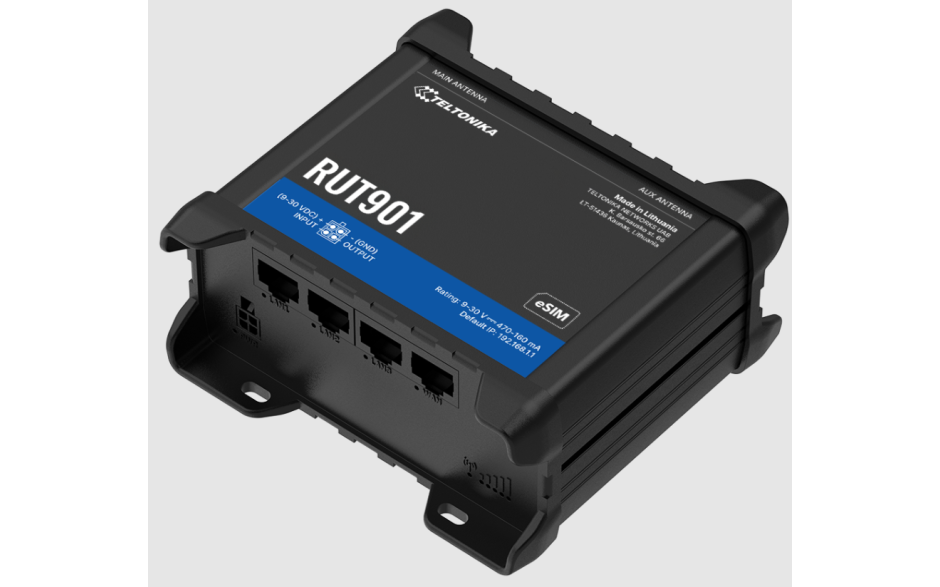 ROUTER 4G LTE Dual SIM, WiFi,ROUTER LTE Cat 4 150Mbps, WiFi, 1xWAN, 3xLAN, 9-30 VDC, -40-75C, IP30