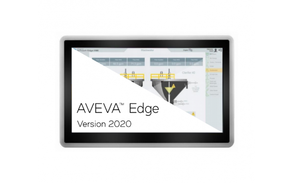 Zestaw IPC + SCADA: przemysłowy komputer panelowy 21,5” Astraada PC Standard z licencją AVEVA Edge 2020 Embedded HMI Runtime 1500 zmiennych