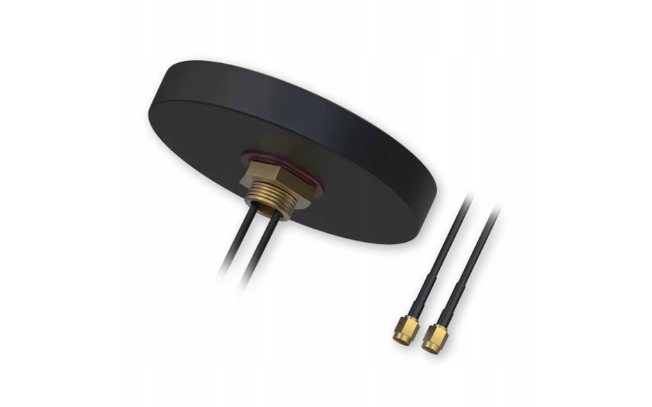 Antena kopułkowa GSM MIMO, złącze 2x SMA, 3m, IP67, montaż śrubowy