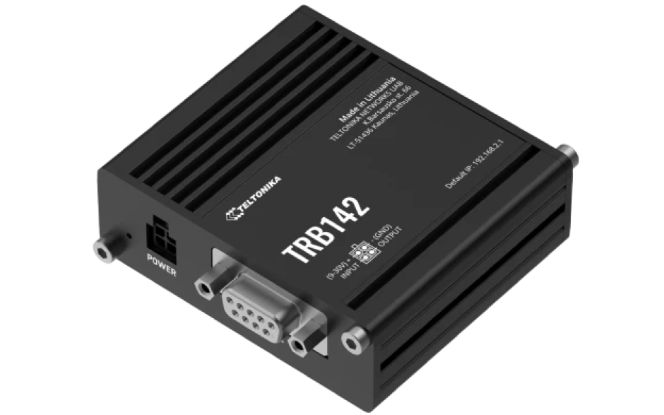 TRB142 - Gateway komórkowy 4G (LTE); RS232; 128MB RAM; SMS; IPSec; openVPN; możliwy montaż na szynie DIN