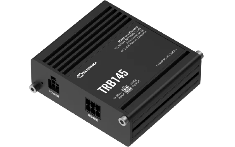 TRB145 - Gateway komórkowy 4G (LTE); Modbus RTU RS485; openVPN; SMS; możliwy montaż na szynie DIN (GSM) 