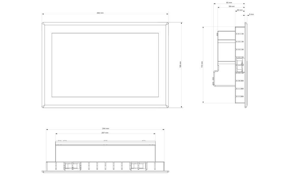 Astraada ONE Compact HMI PI Prime S01 - PLC+HMI, 15.6", FullHD, Raspberry PI CM4 4x1,5 GHz, 1GB RAM, 8GB Flash, 100kb Retain, 2x USB, 2x ETH, Codesys 3.5 2