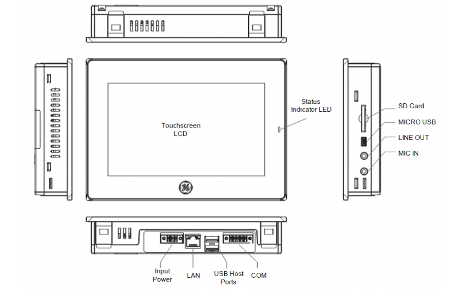 Dotykowy panel operatorski QuickPanel+; 7" Multi-touch, 1GHz, 512 MB RAM, 256 MB Flash, 1xETH, RS232, 2xUSB, 24VDC 3