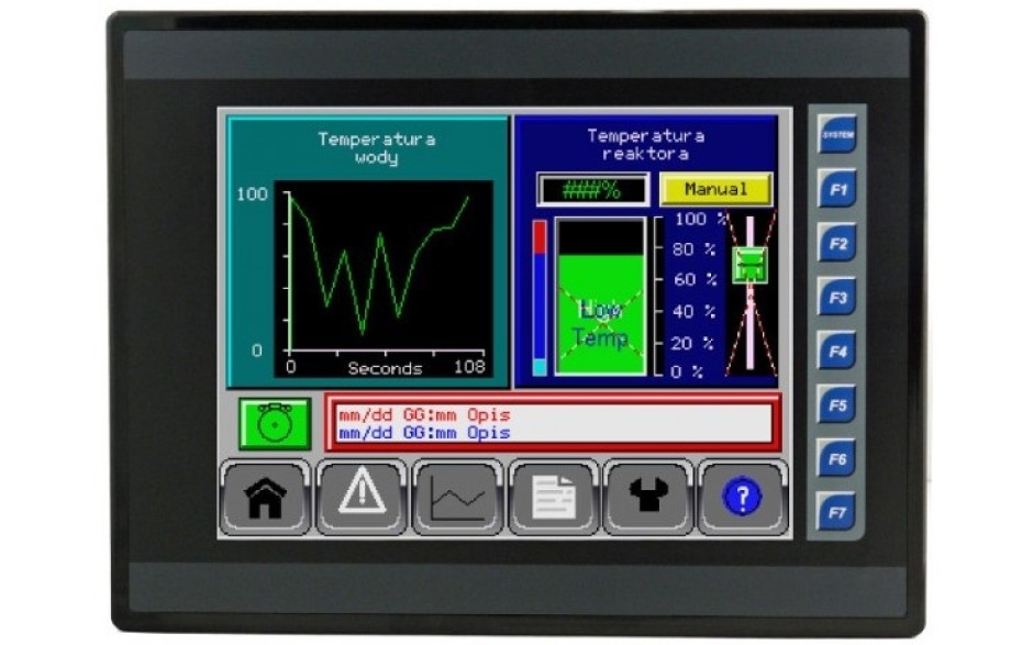 Sterownik PLC z HMI XL10 Prime - 10", 12 DI (24V; 4 HSC); 6 DO (przekaźnik 2A); 4 AI (0-10V; 0-20mA; 4-20mA)