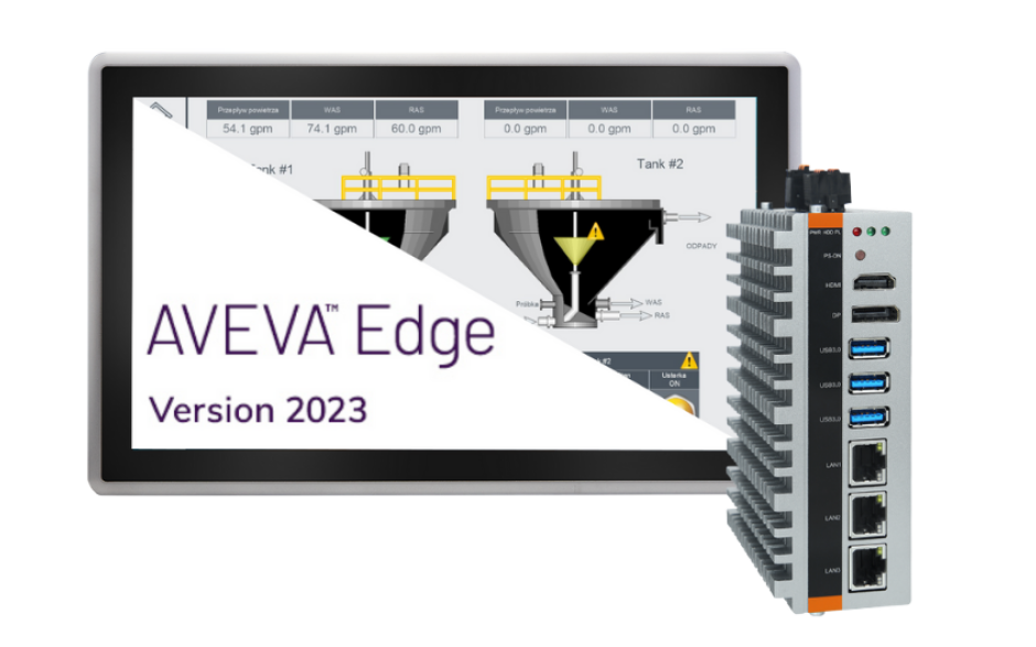 Zestaw IPC + SCADA: przemysłowy komputer Astraada PC z licencją AVEVA Edge 2023 Embedded