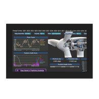Przemysłowy monitor dotykowy LED, ekran pojemnościowy 15.6", 1920*1080, złącza: HDMI, VGA, 2 x USB, 1 x USB Touch, zasilanie 12-24 VDC, z zasilaczem w zestawie