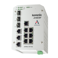 Switch niezarządzalny przemysłowy, Ethernet - 10-portowy (7 x 10/100 Base-TX + 3 x RJ45/SFP - 1000 Base-X)