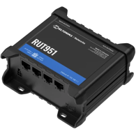 RUT951 - Router przemysłowy 4G (LTE); Ethernet; 128MB RAM; DUAL SIM; SMS; IPSec; openVPN; WiFi; montaż na szynie DIN